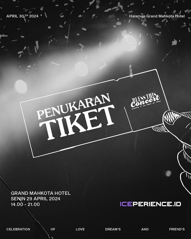 Penukaran tiket Bless This Concert. Foto: Instagram @blessthisfest