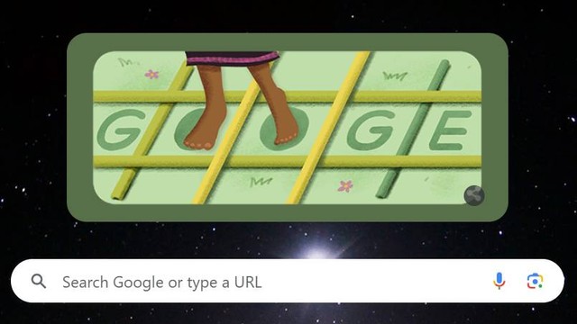 Tari Rangkuk Alu jadi Google Doodle pada Senin (29/4). Foto: Google