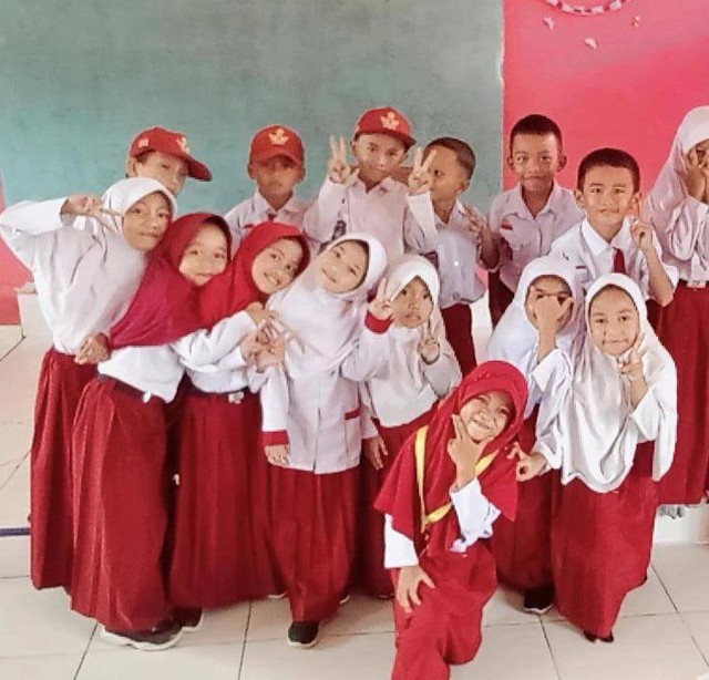 Dok. Pribadi sesi foto setelah melaksanakan proses pembelajaran