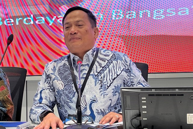Direktur Utama PNM Arief Mulyadi di Kementerian BUMN, Jakarta, Selasa (30/4/2024) Foto: Widya Islamiati/kumparan