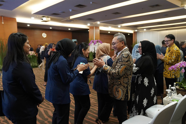 Kemendag gelar halalbihalal. Foto: Kemendag. 