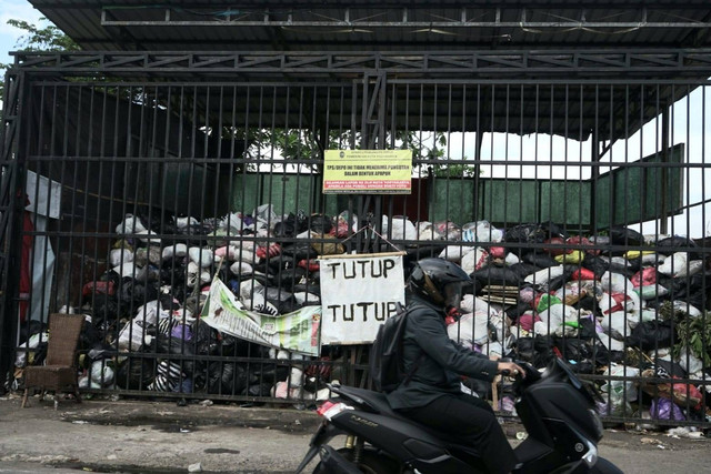 Ilustrasi sampah di dalam salah satu depo di Kota Yogyakarta. Foto: Widi RH Pradana/Pandangan Jogja