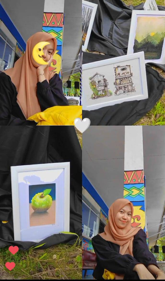 (Lukisan dua dimensi, Foto: Doc. Pribadi)