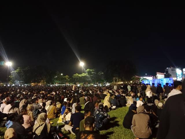 Alun-alun Purwokerto , Senin (29/4/2024) 21.52 WIB. Sumber : dokumen pribadi