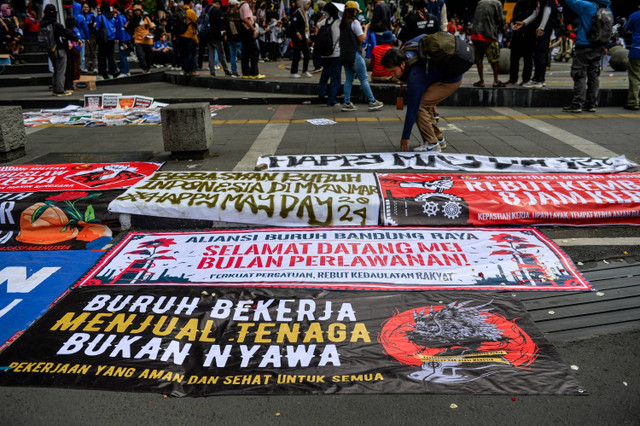 Ilustrasi buruh. Foto: Raisan Al Farisi/ANTARA FOTO