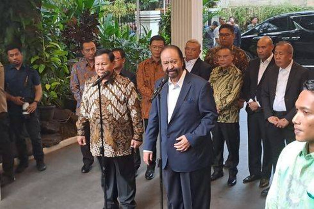 Pertemuan Prabowo dan  Surya Paloh: kumparan.com