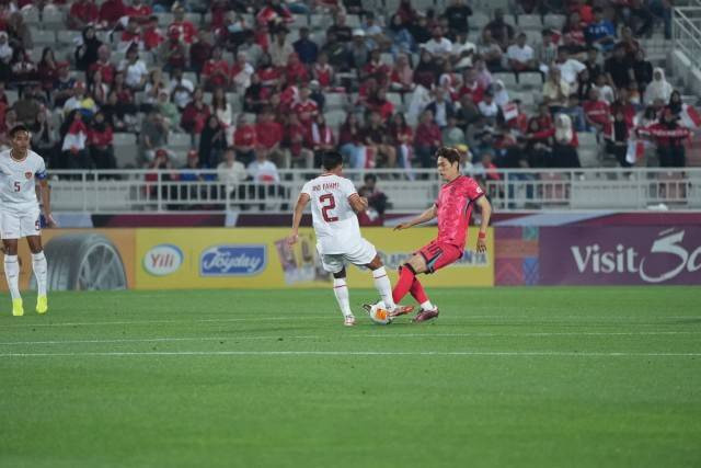Ilustrasi Timnas Indonesia saat melawan Korea Selatan di semifinal Piala Asia U-23 2024. Foto: PSSI.