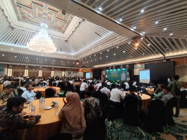 Suasana "Ta'aruf Gus Muhaimin dengan Bakal Calon Kepala Daerah (Bacakada) Seluruh Indonesia Zona Jabar, DKI, Banten, Kalimantan" di Hotel Grand Sahid Jaya, Jakarta Selatan, Kamis (2/5). Foto: Zamachsyari/kumparan