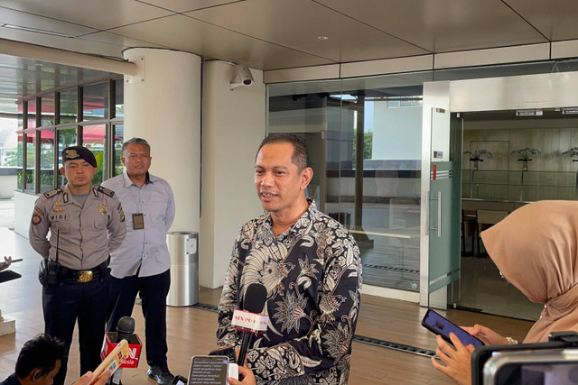 Wakil Ketua KPK, Nurul Ghufron, saat ditemui wartawan di Gedung Merah Putih KPK, Jakarta Selatan, Kamis (2/5/2024) Foto: Fadhil Pramudya/kumparan