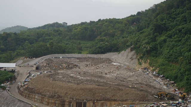 Lokasi pembuangan sampah di zona transisi TPA Regional Piyungan. Foto: Widi RH Pradana/Pandangan Jogja