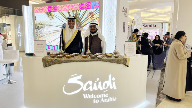 Pameran Saudi Tourism Authority (STA); Visit Saudi, Beyond Umrah yang digelar di Mall Kota Kasablanka pada Kamis (2/5). Foto: Gitario Vista Inasis/kumparan