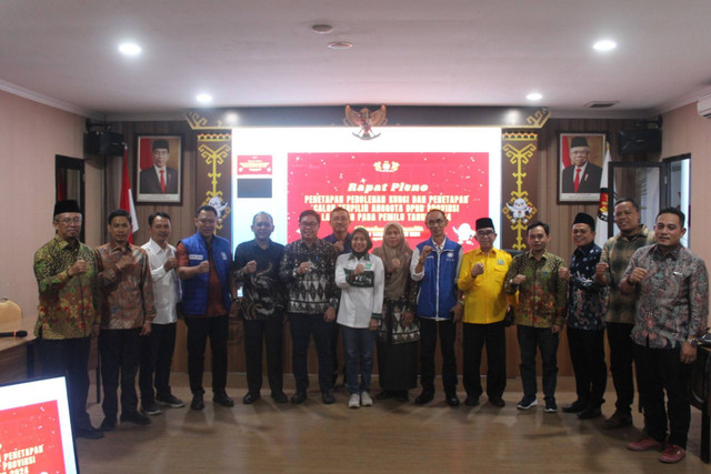 KPU Tetapkan Perolehan Kursi DPRD Provinsi Lampung, Partai Gerindra Terbanyak