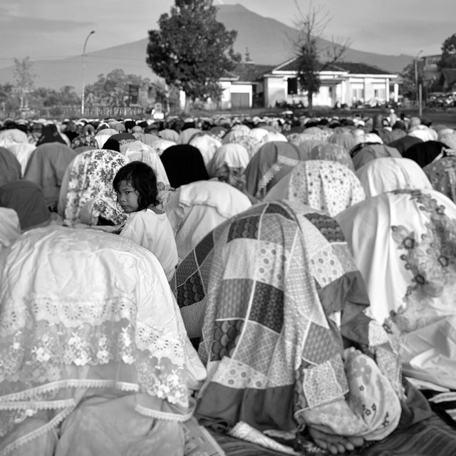 Sumber : Dokumentasi Pribadi, Sholat Idul Fitri di Desa Bobotsari 