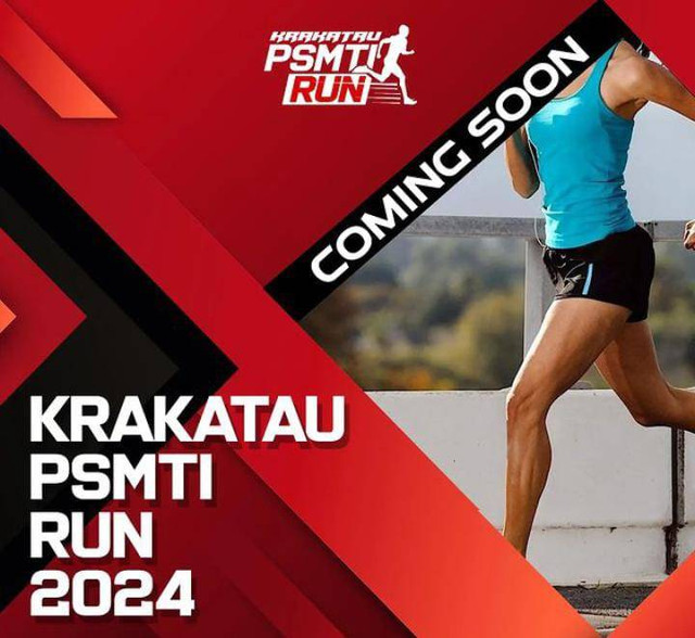 Flayer Coming Soon Krakatau PSMTI Run. | Instagram krakataupsmirun
