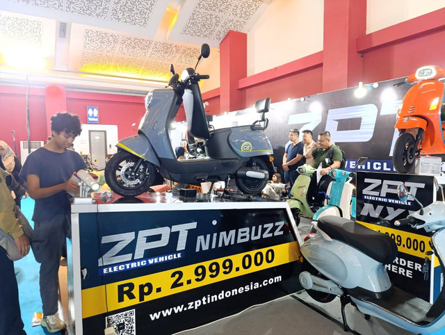 ZPT Nimbuzz yang dipamerkan di PEVS 2024 di JIExpo Kemayoran. Foto: Fitra Andrianto/kumparan