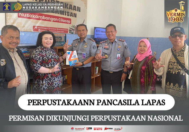 Perpustakaann Pancasila Lapas Permisan Dikunjungi Perpustakaan Nasional