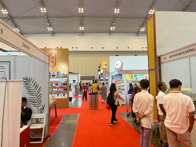 Suasana Pameran AllFood Indonesia Hari Kedua di Hall 3a, ICE BSD, Tangerang Selatan