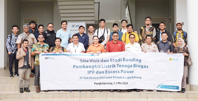 Kunjungan Tim Ranger PLN UID Kalbar dan PLN UIW Babel pada PT Austindo Aufwind New Energy. Foto: Dok. PLN Kalbar