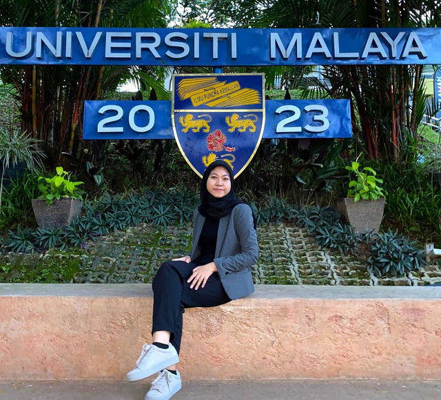 Aulia Salsabilla Mahasiswa Sastra Inggris Universitas Ahmad Dahlan (UAD) mengikuti IISMA di Universiti Malaya Malaysia (Dok. Istimewa)