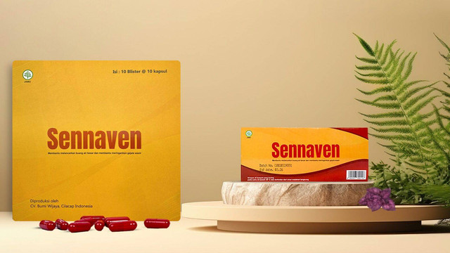 Sennaven, produk herbal yang bisa atasi BAB tidak lancar. Foto: istimewa