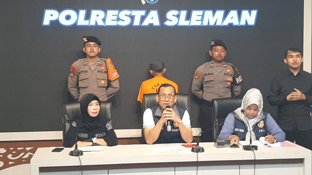 Polisi menangkap AN (18) seorang pria di Sleman yang menyetubuhi remaja 17 tahun. Foto: Dok. Istimewa