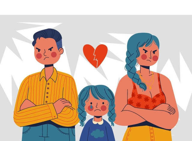 Ilustrasi Dampak Negatif Perceraian Terhadap Anak. Sumber: Freepik.com