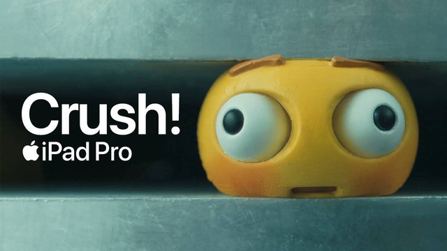 Iklan video iPad Pro 2024 berjudul Crush!. Foto: Apple/YouTube