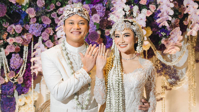 Pernikahan Rizky Febian dan Mahalini Raharja. Foto: Dok. Istimewa