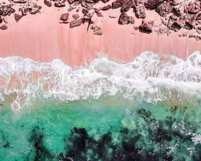 Ilustrasi Pink Beach NTT. Sumber: unsplash.com/ Nathan Jennings