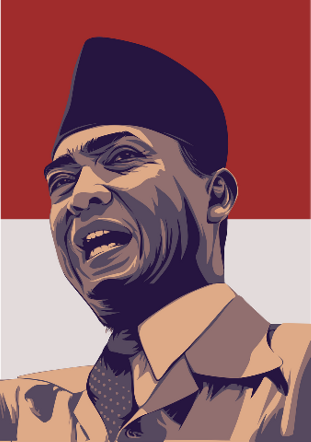 Foto Ir. Soekarno. Sumber https://pixabay.com/id/vectors/pria-presiden-indonesia-soekarno-7858855/