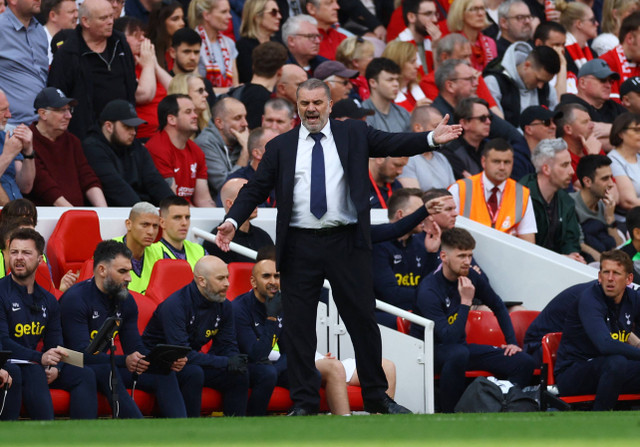 Pelatih Tottenham Hotspur, Ange Postecoglou. Foto: REUTERS/Carl Recine