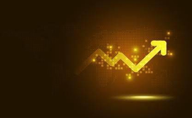 Sumber: https://www.shutterstock.com/id/image-vector/futuristic-gold-raise-arrow-chart-digital-1316289005