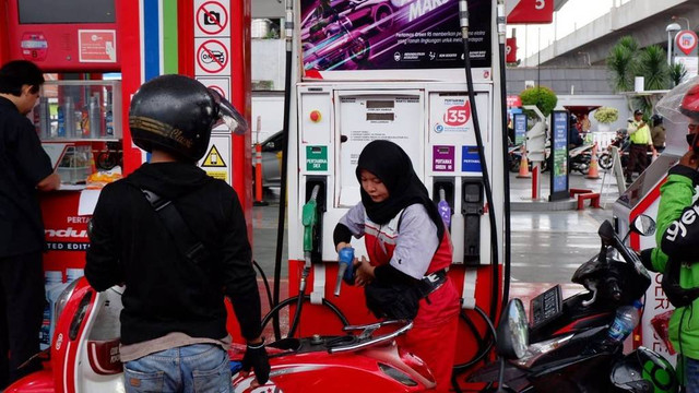 Acara MyPertamina Tebar Hadiah 2024 di SPBU COCO Pertamina Fatmawati, Jakarta, Rabu (6/3/2024). Foto: Aditya Pratama Niagara/kumparan