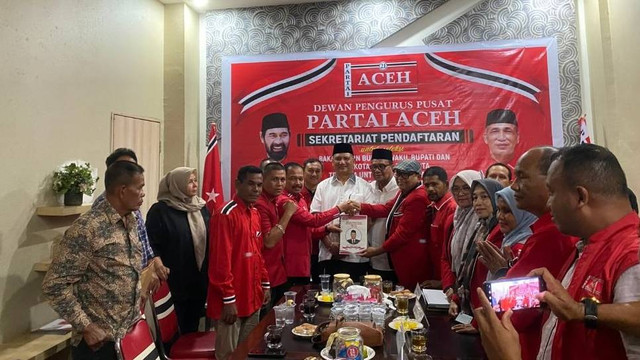 Wakapolda Aceh Brigjen Pol. Drs. Armia Fahmi daftar jadi Calon Bupati Aceh Tamiang. Foto: Instagram/@dpp_partaiaceh