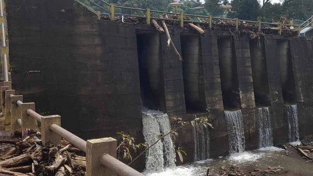 Sabo dam di Bangkahan, Kabupaten Tanah Datar, Sumatera Barat. Foto: Dok. Istimewa