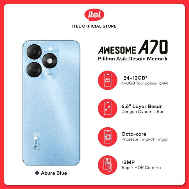 Spesifikasi HP Itel A70 dan Kelebihannya | kumparan.com