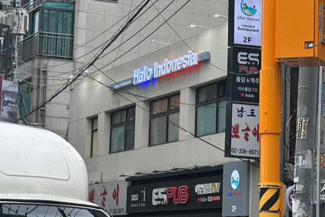 Restoran Halo Indonesia di Hongdae, Korea Selatan. Foto: Instagram/@halo_indonesia_hongdae