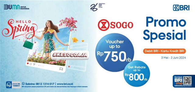 Promo Spesial BRI dan SOGO Foto: Dok. BRI