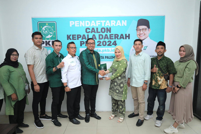 Bakal Calon Wakil Wali Kota Palembang, Asti Rosmala Dewi saat berada di PKB, Foto : Istimewa