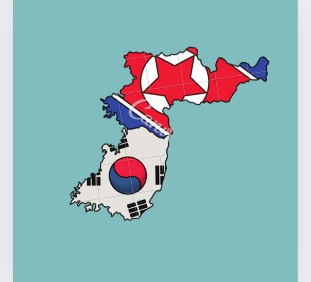 Ilustrasi peta wilayah Korea Utara dan Korea Selatan, Sumber Foto;pribadi