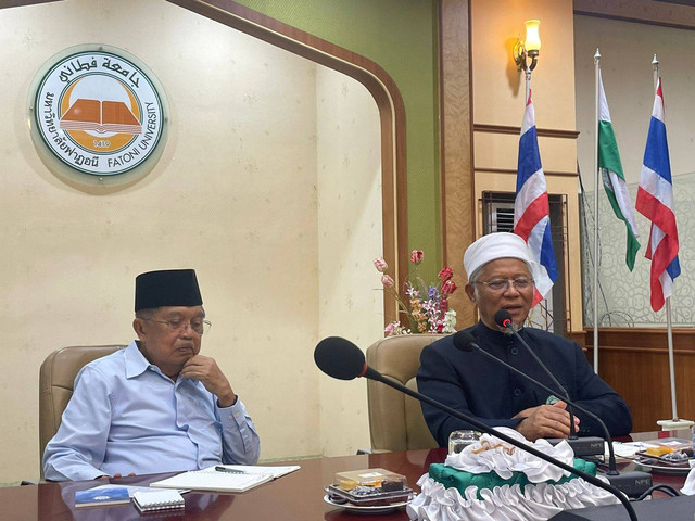 Jusuf Kalla di Fatoni University, Pattani Thailand.  Foto: Dok. Istimewa