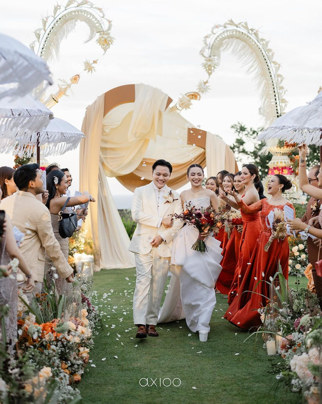 Resepsi pernikahan Mahalini-Rizky Febian di Bali. Foto: Istimewa