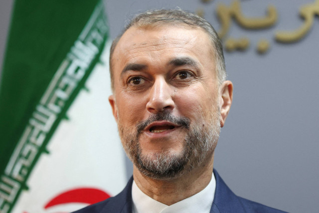 Menteri Luar Negeri Iran Hossein Amirabdollahian. Foto: Mohamed Azakir / REUTERS