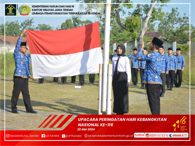 Upacara Bendera Hari Kebangkitan Nasional Lapas Terbuka Kendal