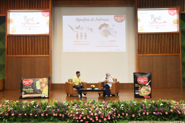 Acara Beat Hypertension 2024 membahas pentingnya mencegah hipertensi di kalangan masyarakat Indonesia. Foto: Dok.Tropicana Slim