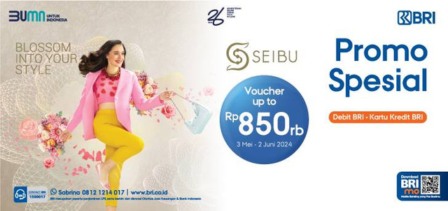 Promo spesial BRI di Seibu. Dok. BRI. 