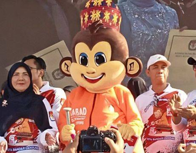 Maskot Kera ikon Pilkada 2024 KPU Kota Bandar Lampung | Foto : Istimewa