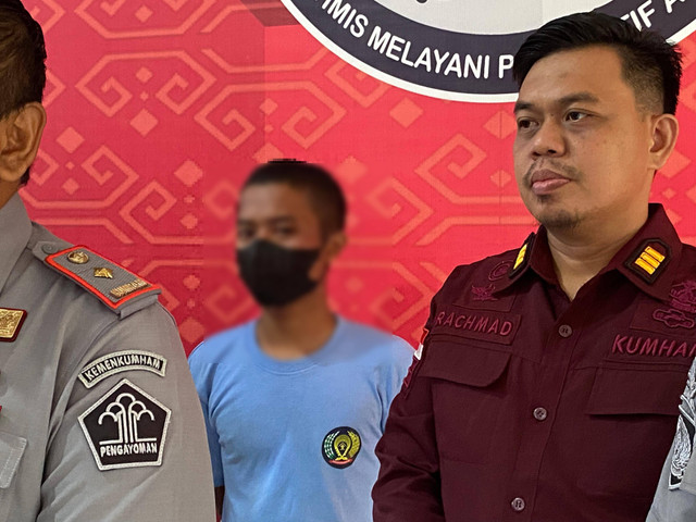 ABH kasus pembunuhan  yang melarikan diri dari LPKA berhasil ditangkap. | Foto: Sinta Yuliana/Lampung Geh