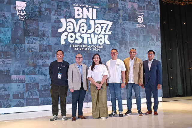 Konferensi Pers BNI Java Jazz Festival, Pejompongan, Jakarta Pusat, Rabu (22/5/2024).
 Foto: Ghifari/kumparan 