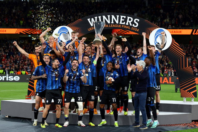 Atalanta menjadi juara Liga Europa 2023/24. Foto: REUTERS/Paul Childs